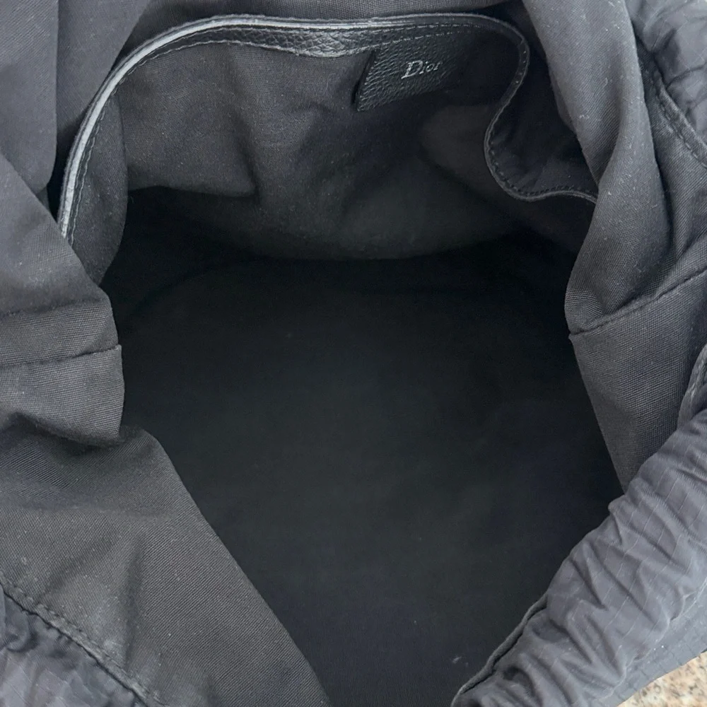 Dior Homme Black Leather Backpack